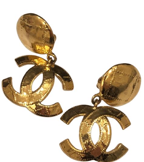 coco chanel gold earrings.